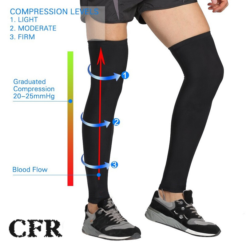 Compression Knee Support Leg Varicose Veins Leg Sleeve Brace Socks Pain Relief