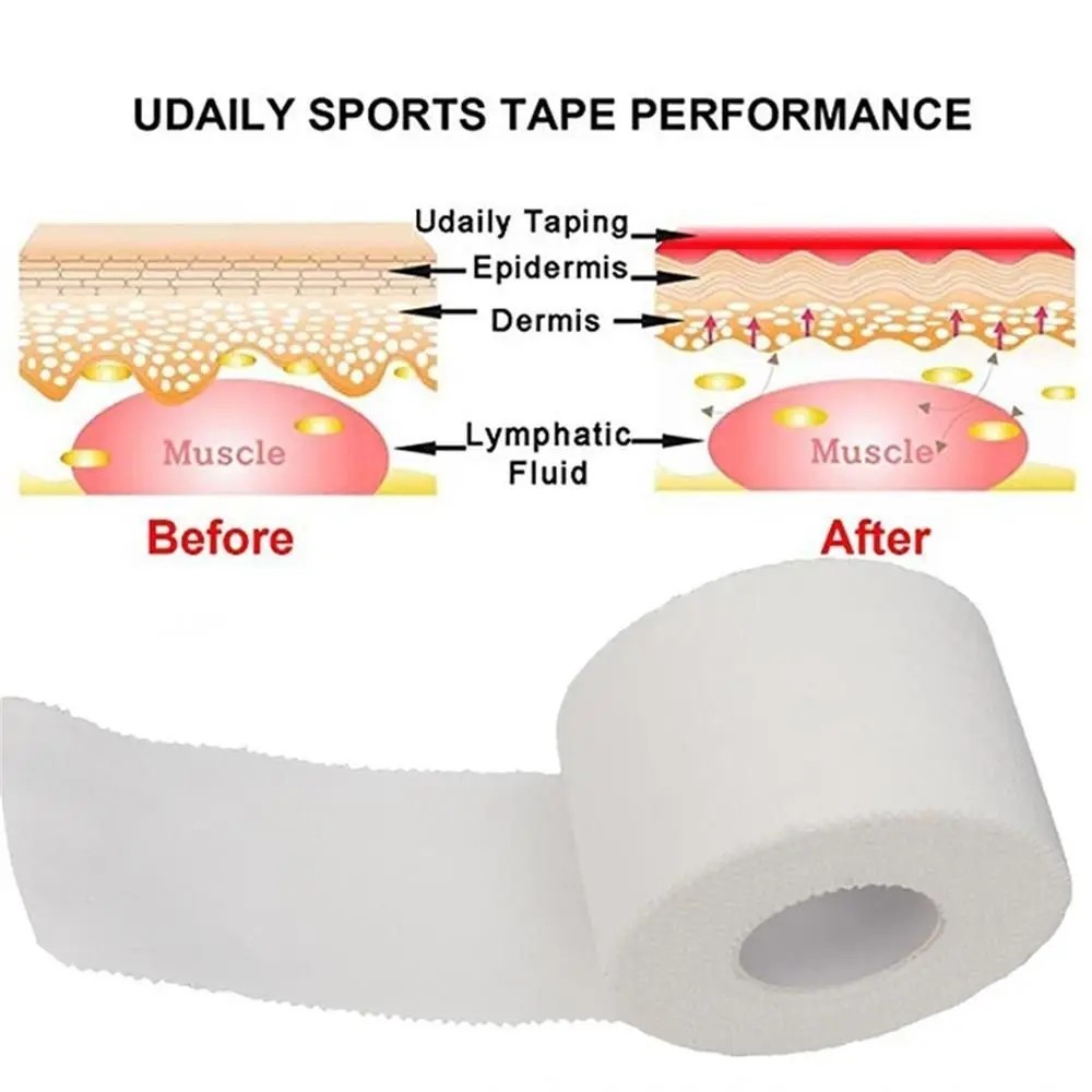 Medical Adhesive Sport Tape Cotton Athletic Strapping Physio Muscle Support Roll