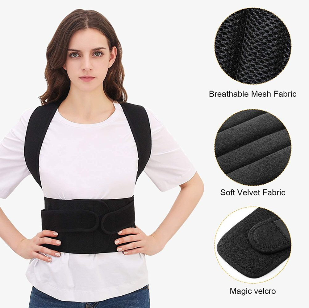 Orthopedic Posture Corset Back Support Brace Corrector Straightener Pain Relieve