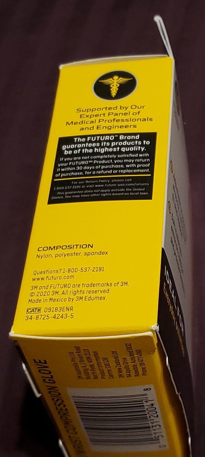 3M Futuro Compression Glove Mild Support to Aching, Weak Hands & Wrists S/M