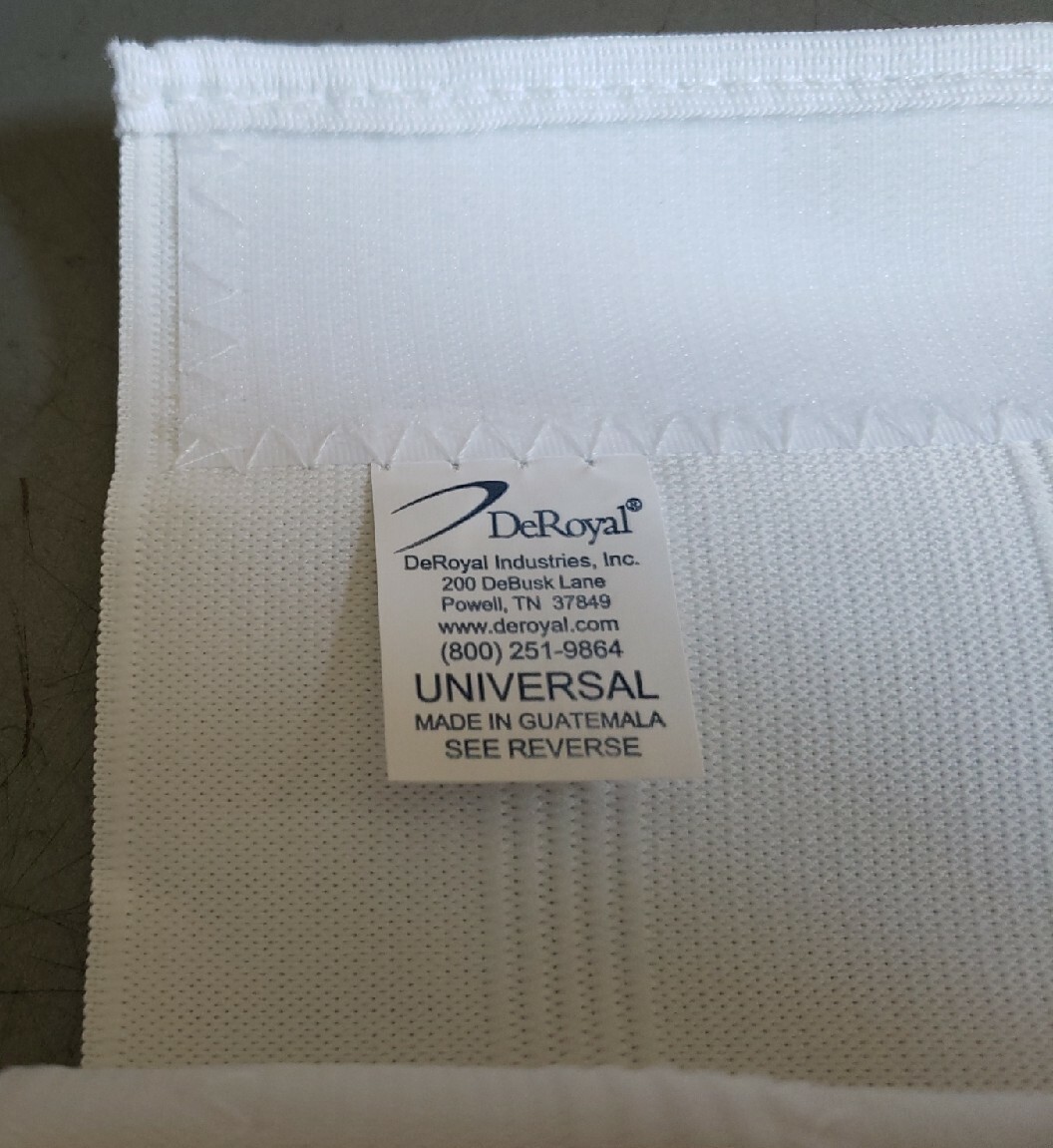 DeRoyal Abdominal Binder 10″ Medium / Large 13640000 *New