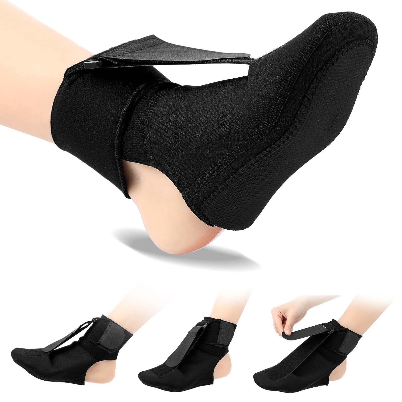 Plantar Fasciitis Night Splint Achilles Tendonitis Sock with Arch Cushion for…