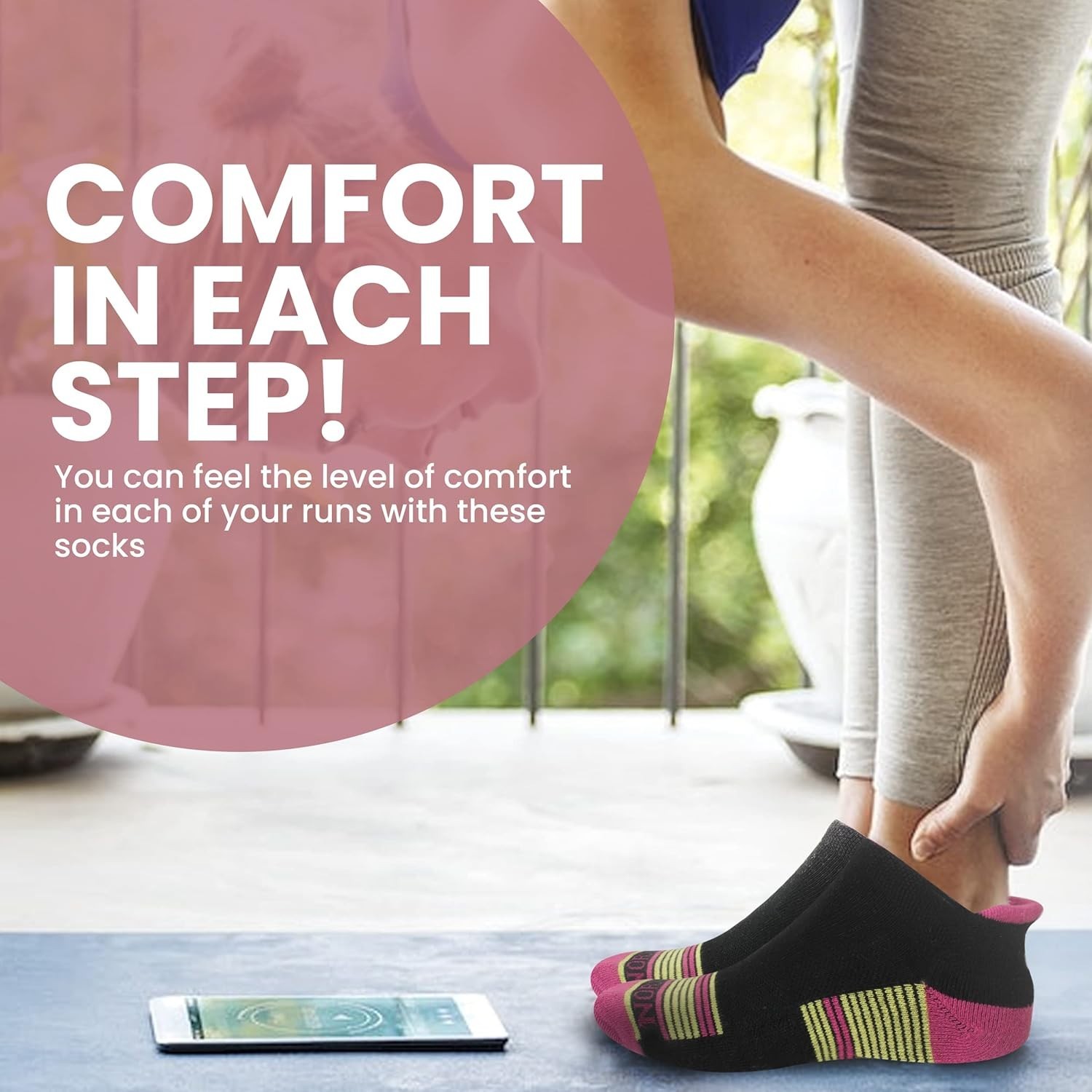 Compression Ankle Socks – 6 Pairs