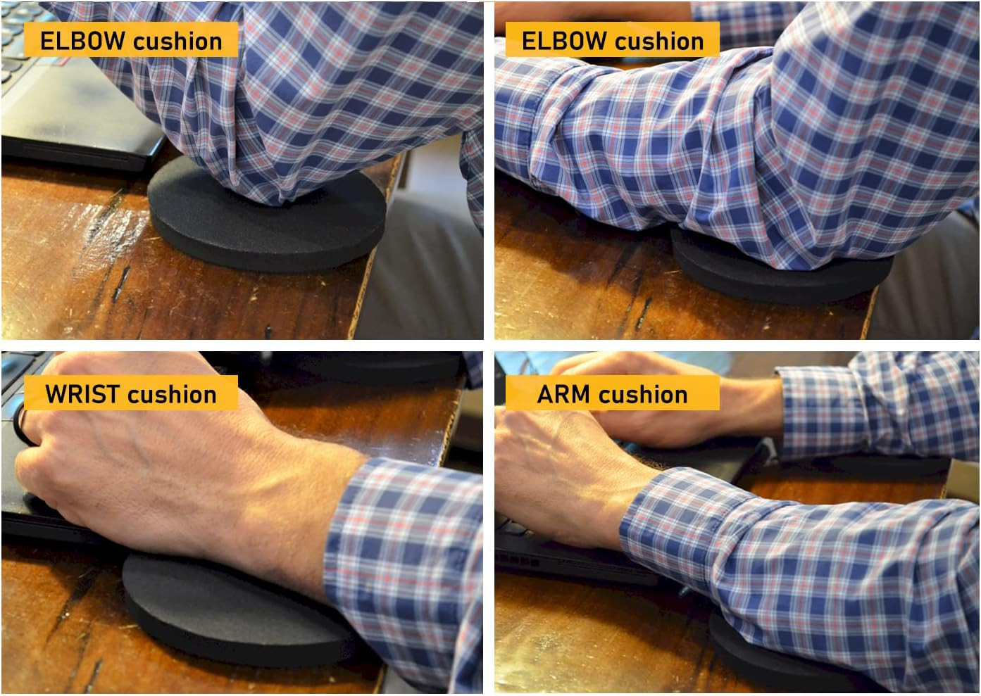 Elbow, Arm & Wrist Rest Cushioning Pads for Pressure Point & Pain Relief on Gami