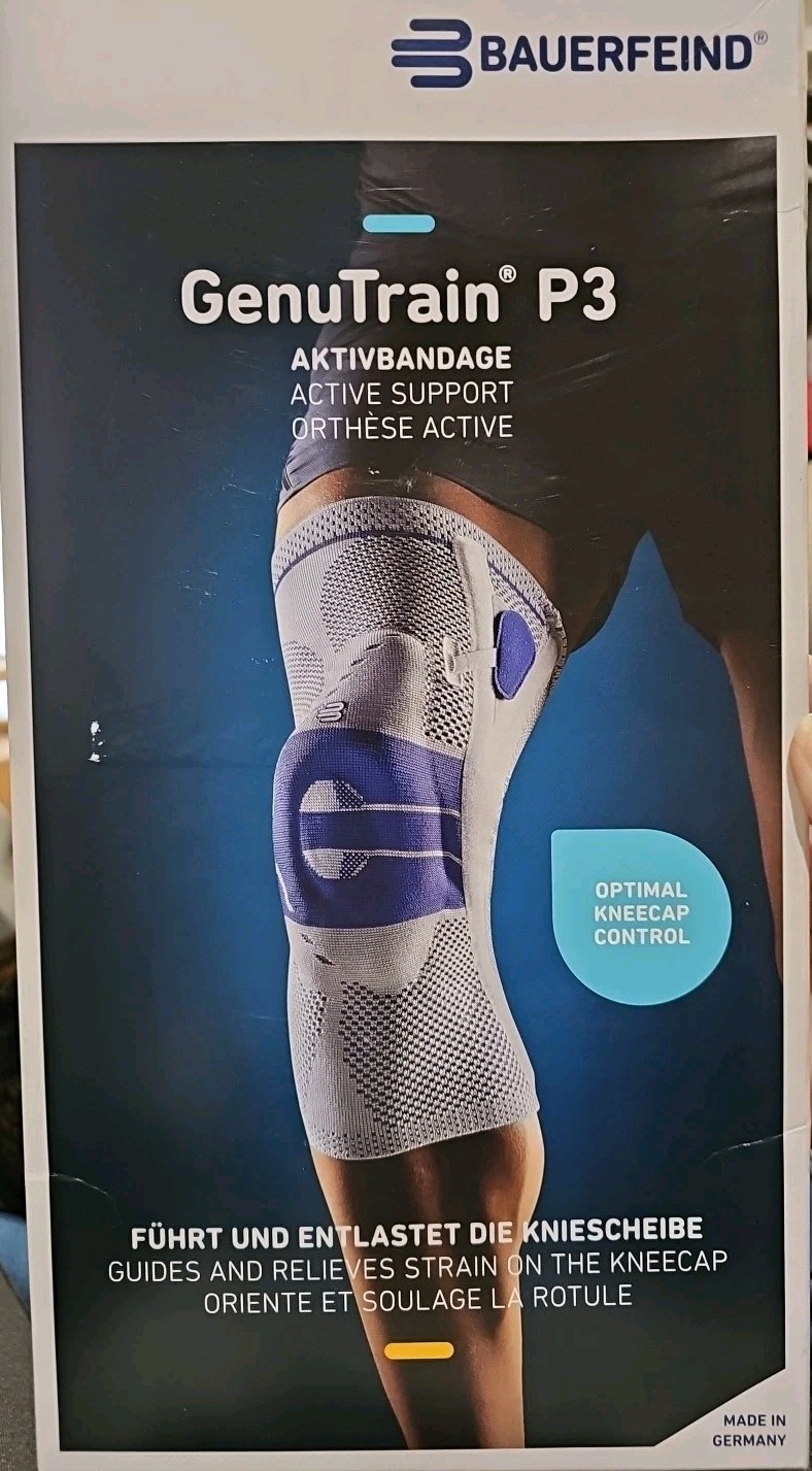 Bauerfeind GenuTrain P3 Knee Support Active For Misalignment of the Kneecap Sz 6