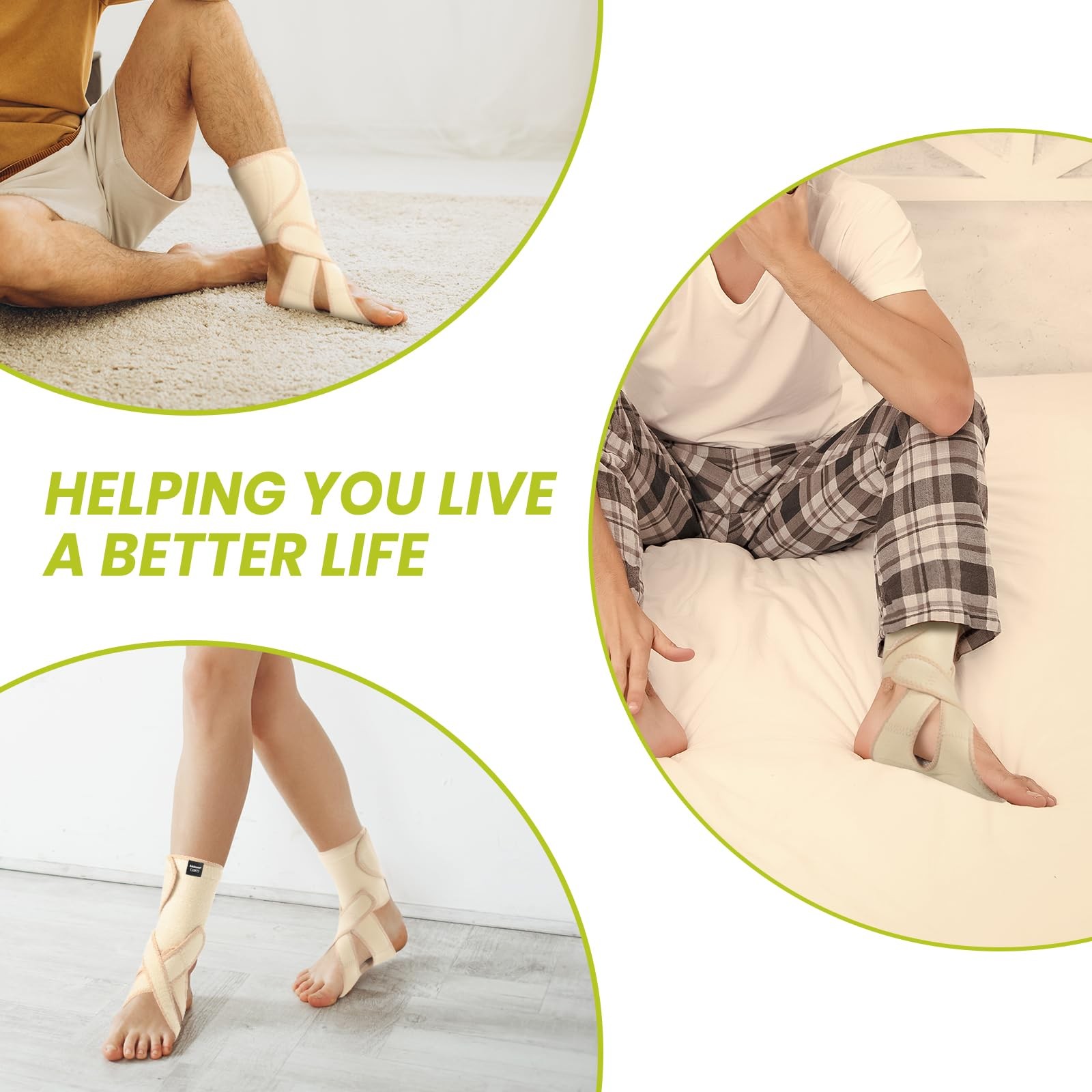 Adjustable AFO Foot Drop Brace – Foot Support for Walking with Shoes, Socks, …