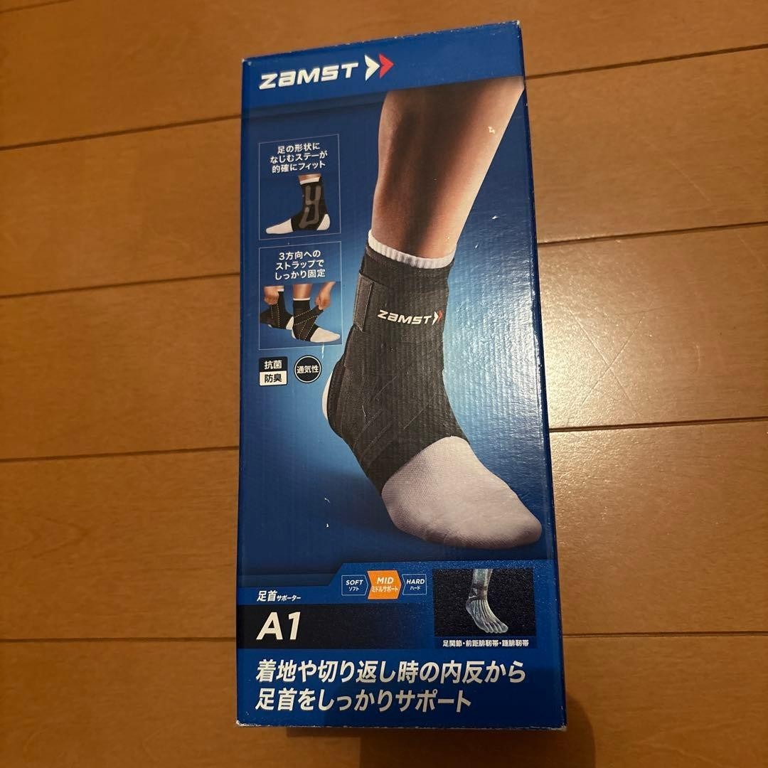 ZAMST Ankle Supporter A1 Ankle LLSize Right Foot Black Japan 370804
