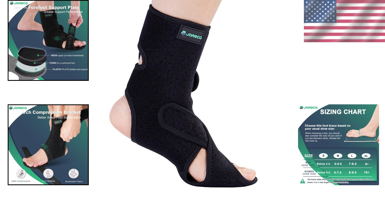 Drop Foot Brace with Arch Support – Medium