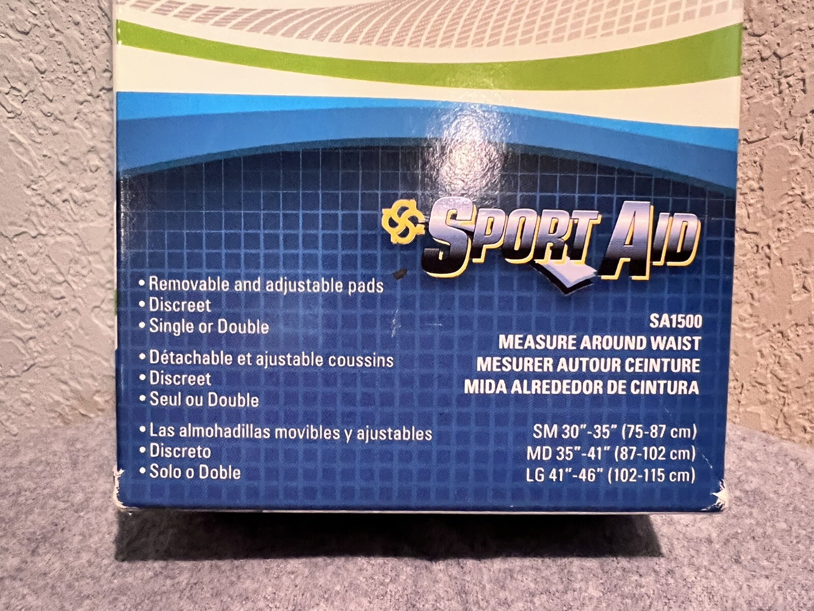 Sportaid Hernia Belt White Large (41″ to 46″)
