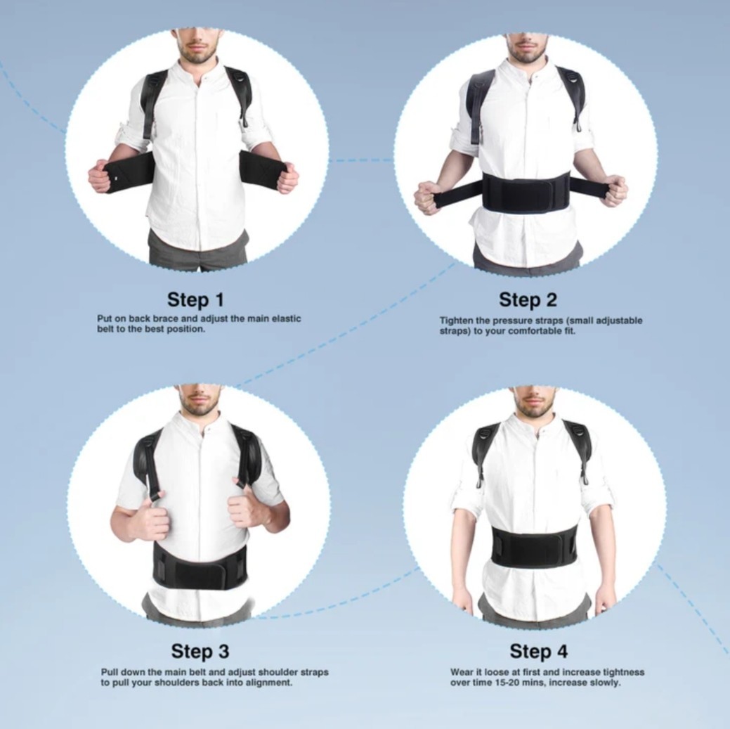 Unigear Back Brace Posture Corrector Size Small Black