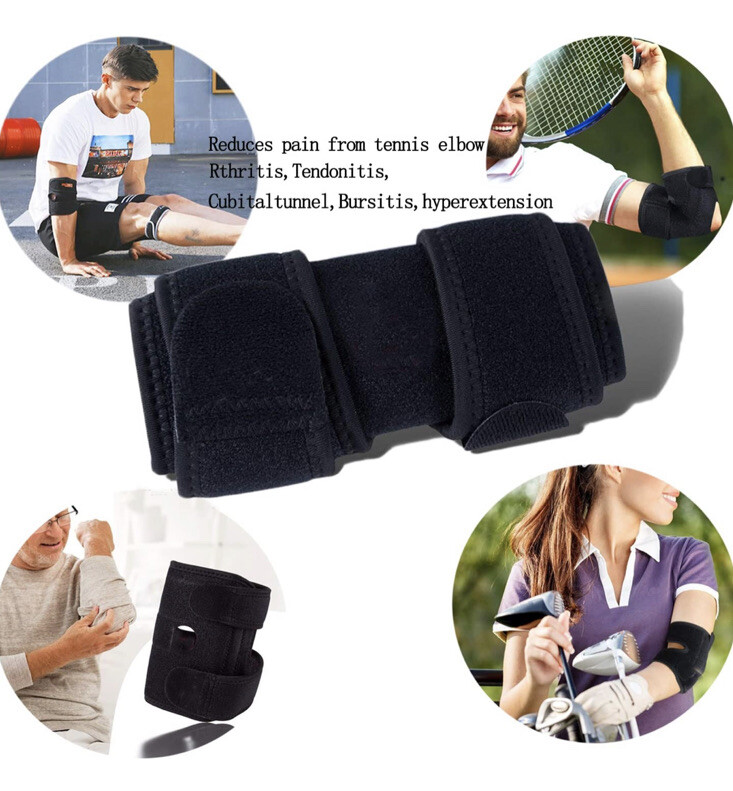 Elbow Brace, Adjustable Tennis Elbow Support Brace, Great For Sprained Elbow s/m