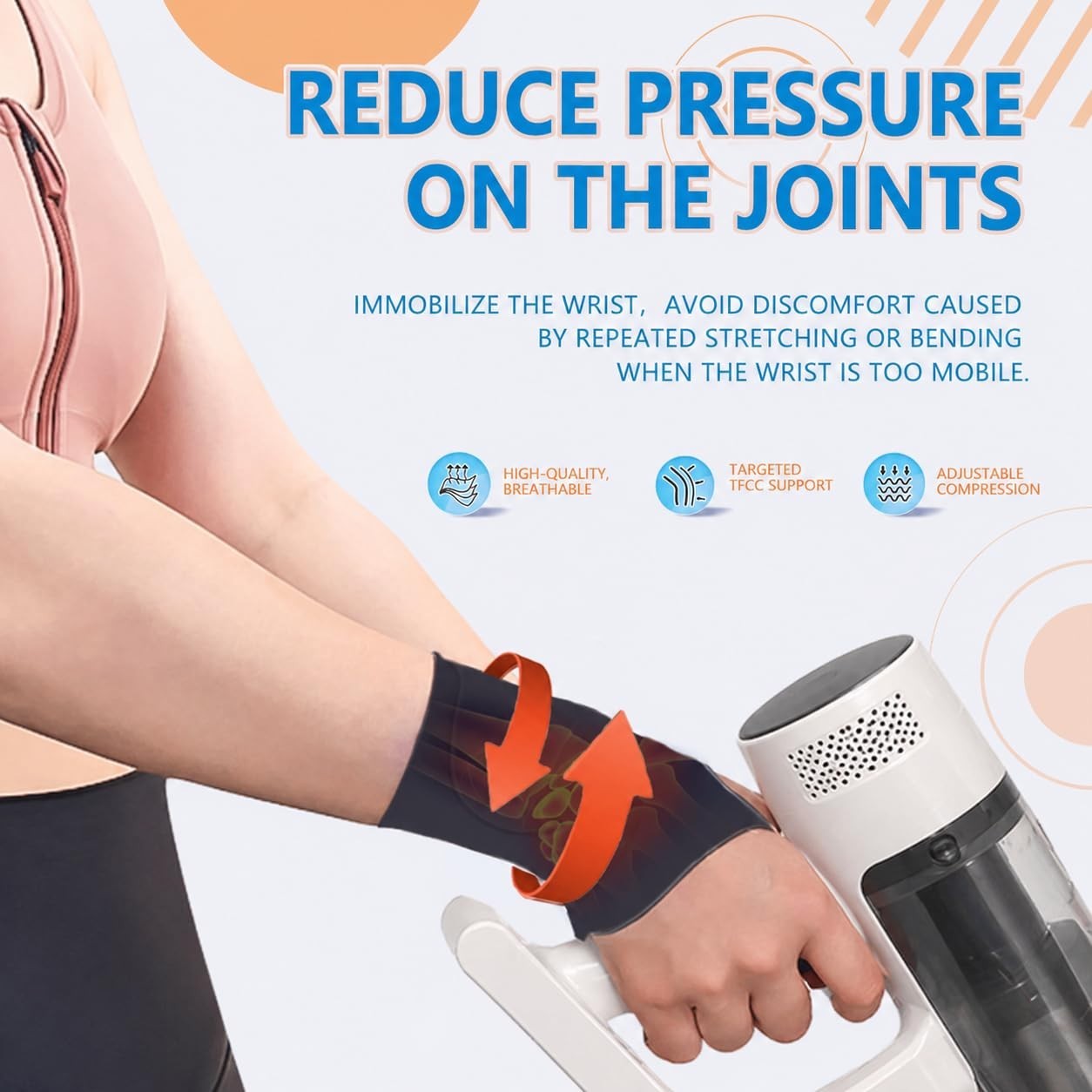 Customizable Wrist Support Brace – Ideal for Sports, Pain Relief, and Daily Use