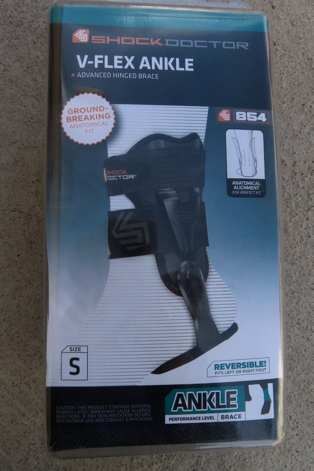 Shock Doctor V-Flex Ankle 854 Advanced Hinged Brace Size S