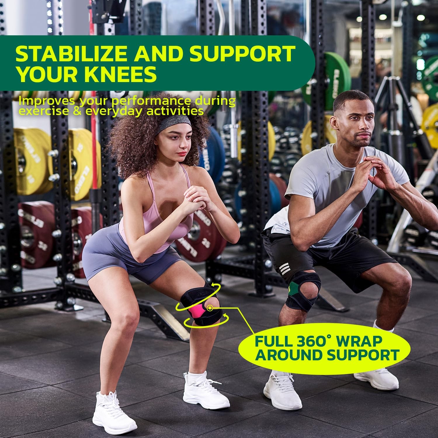 Knee Brace for Women Men Knee Pain Meniscus Tear Arthritis Patella Dislocatio…