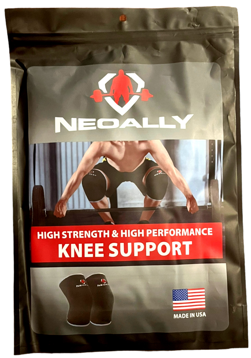 NEOALLY Knee Support Sleeve – Large – High Performance Black Brace