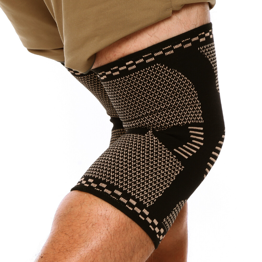Knee Sleeves Compression Brace Support Sport Joint Injury Pain Arthritis Copper@