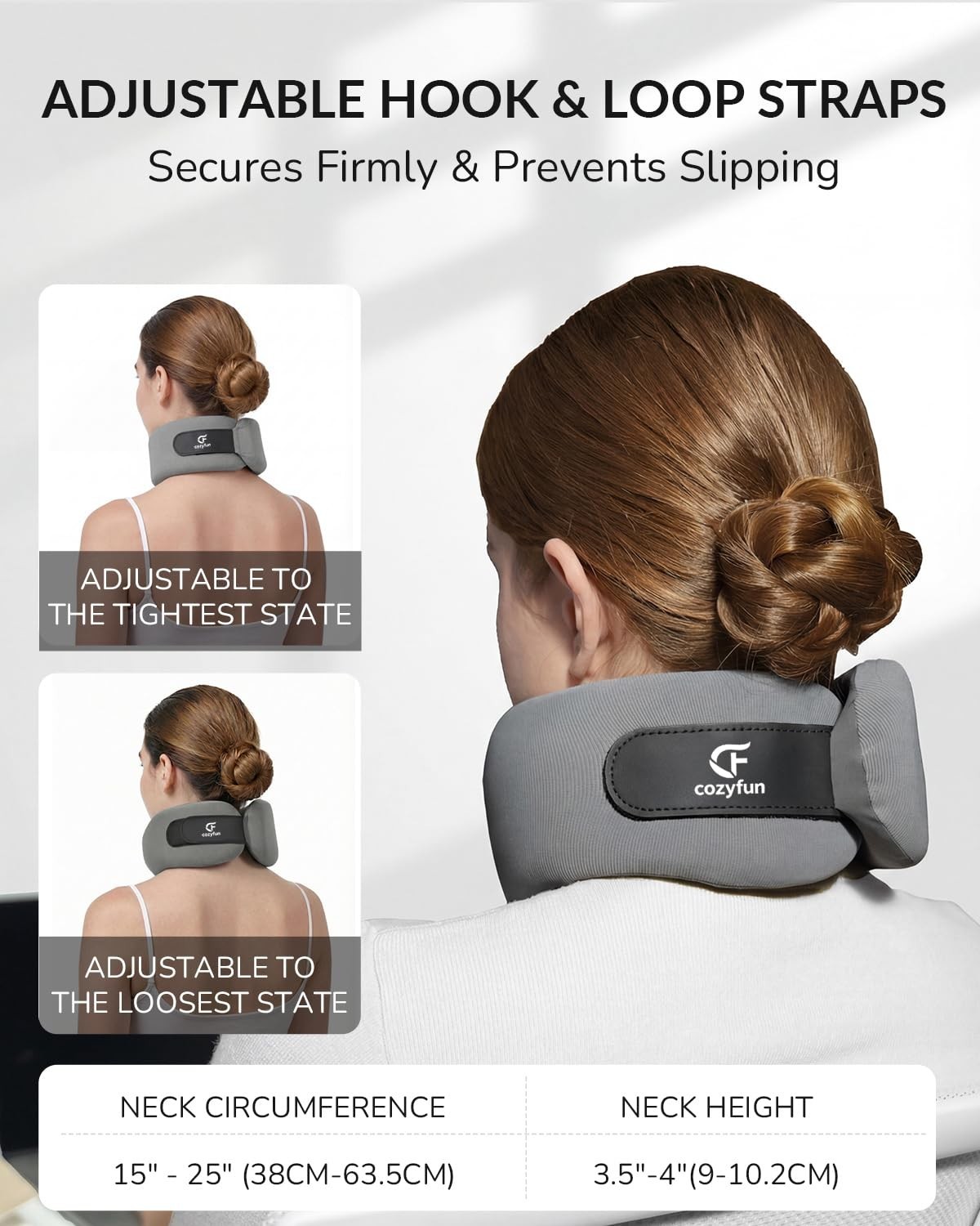 Lightweight & Breathable Neck Support – Memory Foam for Travel & Injury Recovery