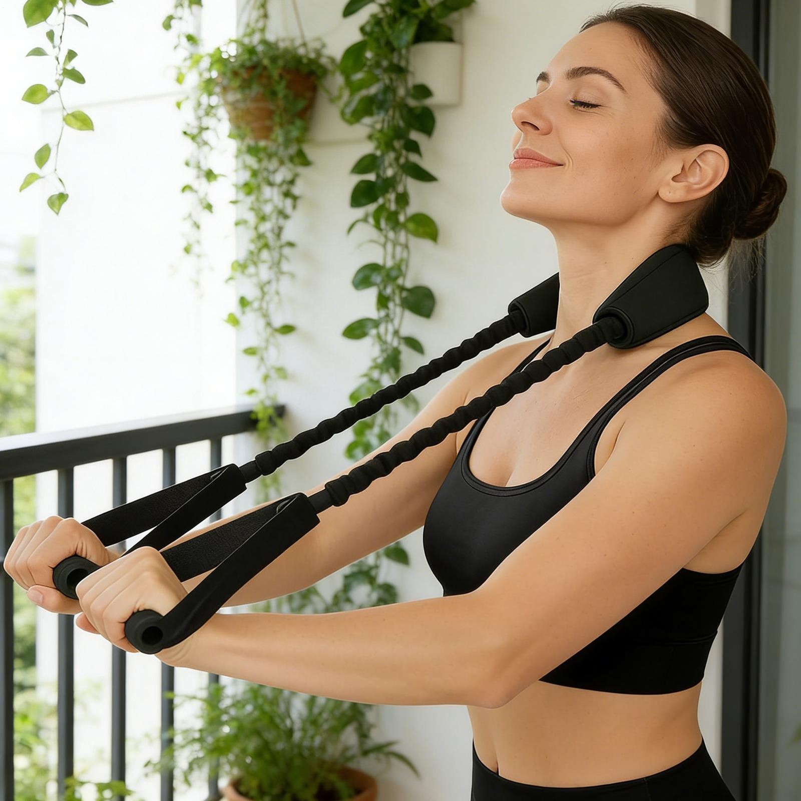 Neck Stretcher Exerciser, Cervical Traction Device, Neck Chiropractor Pull