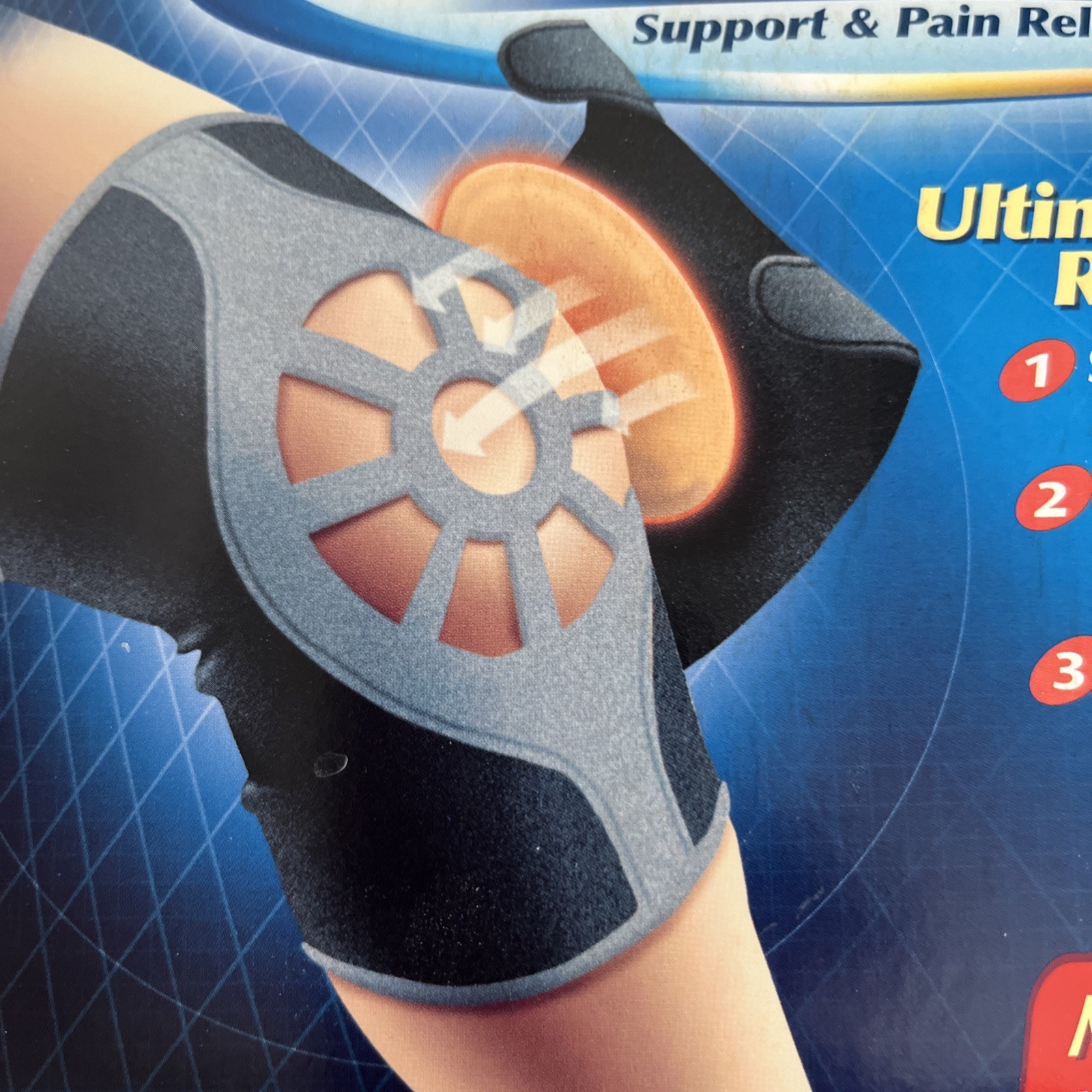 Knee Brace Compression Sleeve Joint Support Open Knee Stabilizer Wrap/ Medium