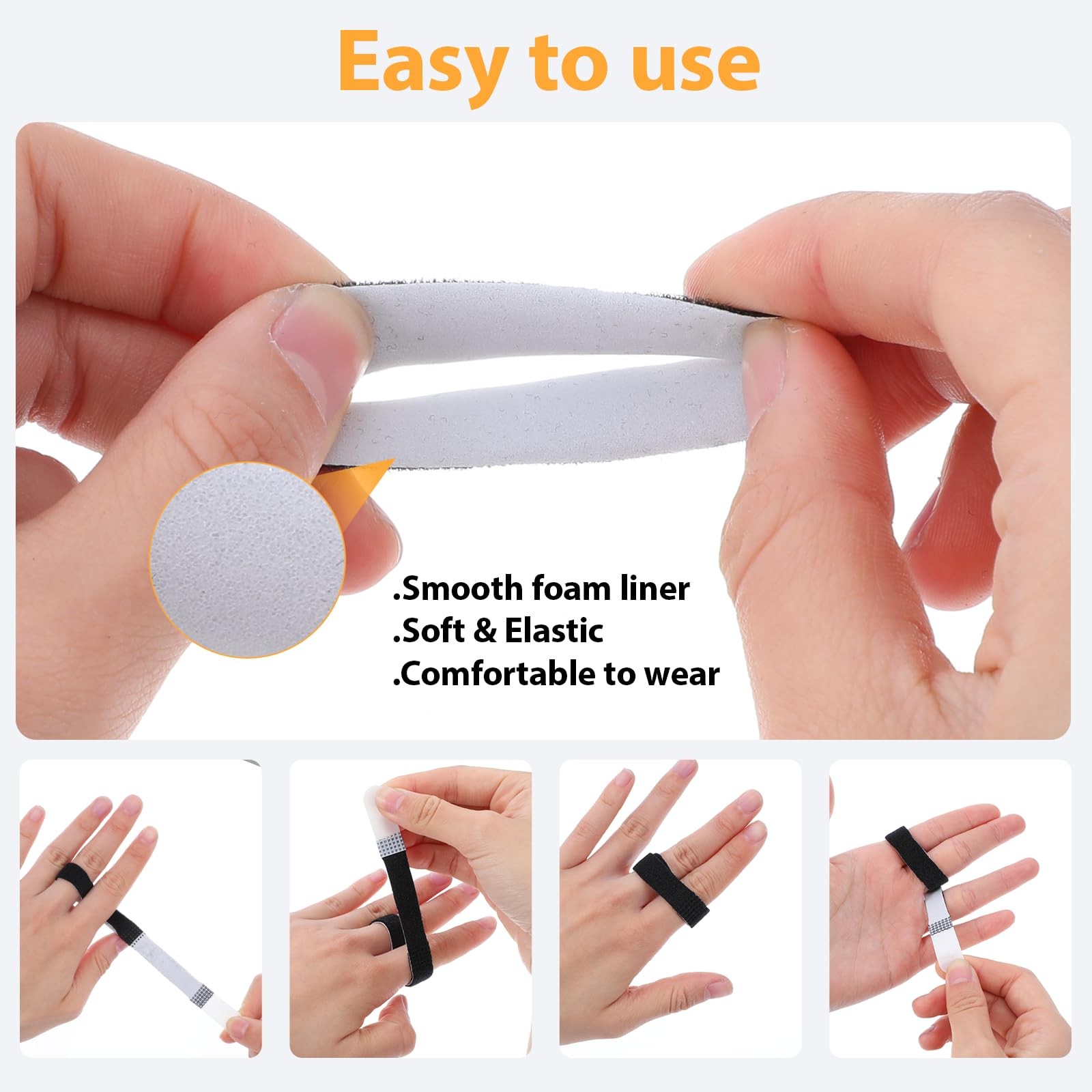 Tape Finger Straps Reusable Toe Straighteners for Curled Toes Fingers Support