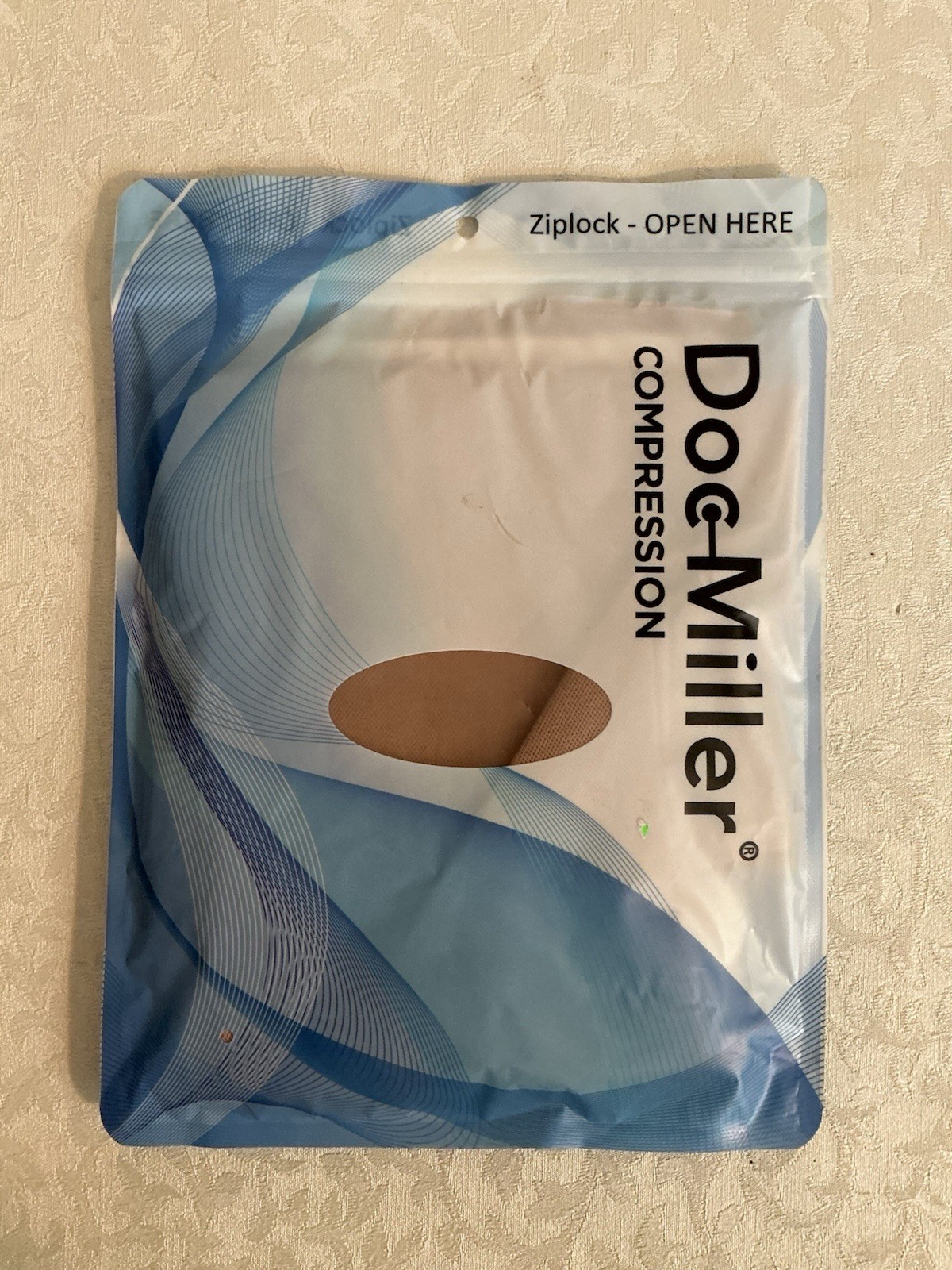 Doc Miller Open Toe Compression Sleeves 20-30mmHg-1 Pair-Skin/Nude-3X-Large