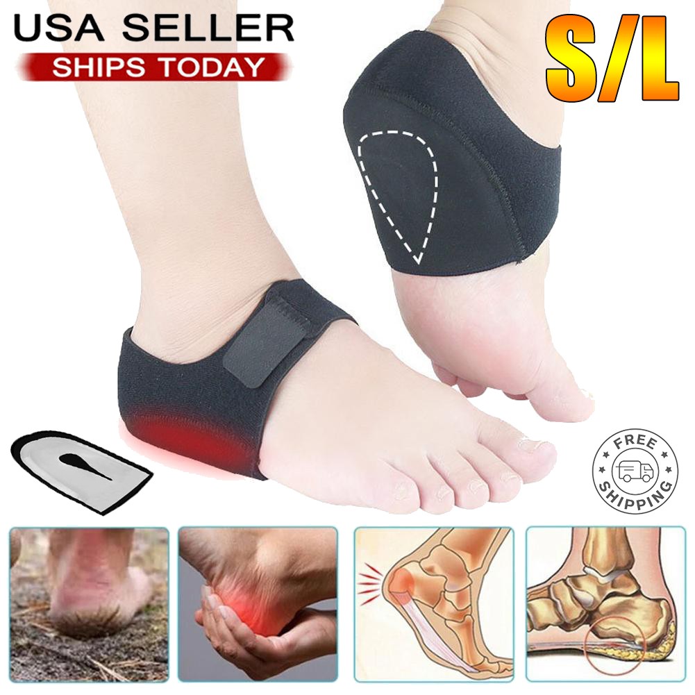 1/2 Pairs Plantar Fasciitis Heel Cups, Heel Pain Heel Spur Cracked Heels Unisex