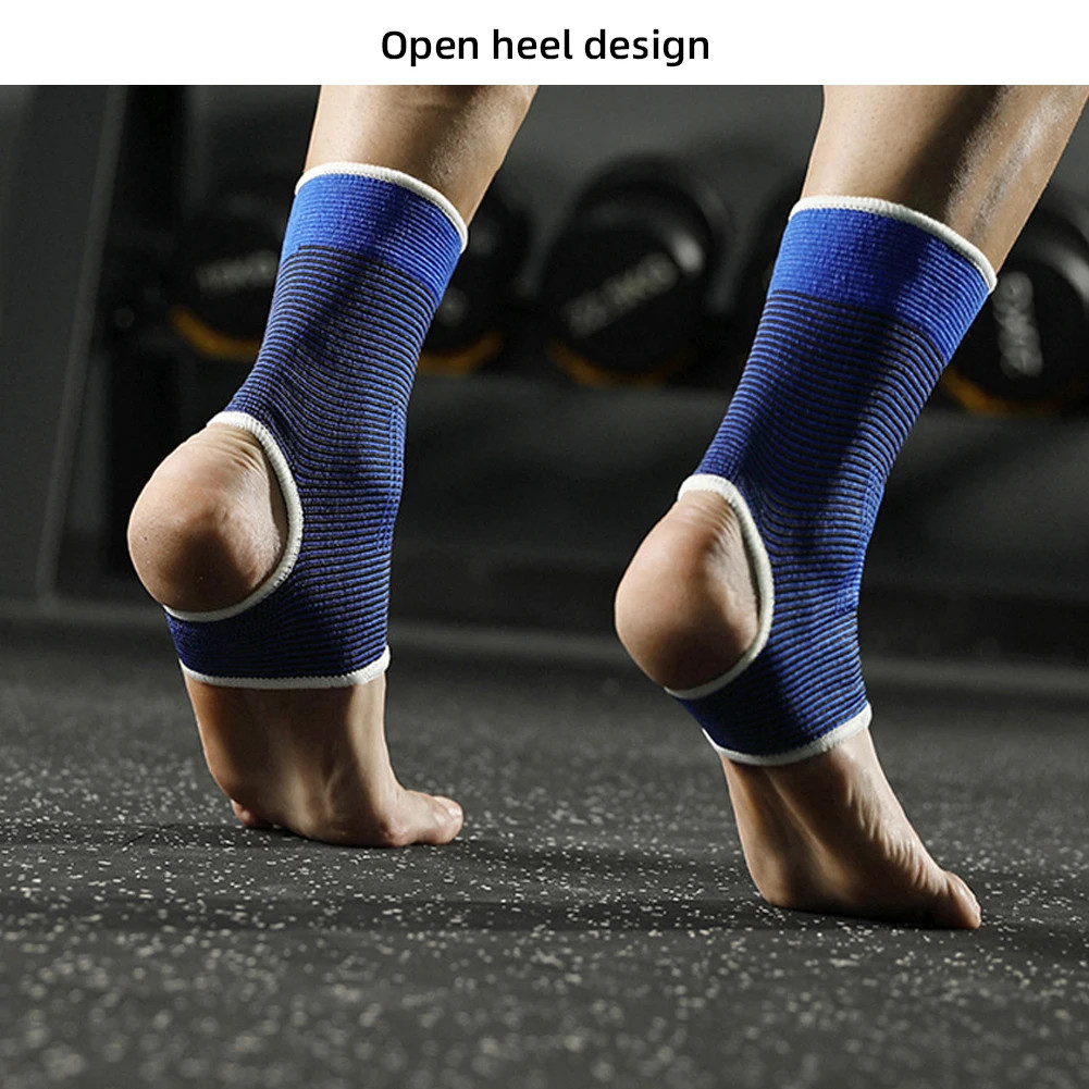 2Pcs Knitted Ankle Support For Sprains Arthritis Tendonitis Running Football.