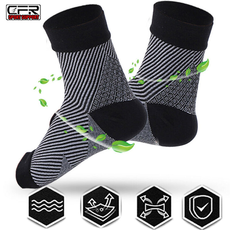 Pairs Ankle Support Brace Compression Sleeve Foot Wrap Plantar Fasciitis Relief