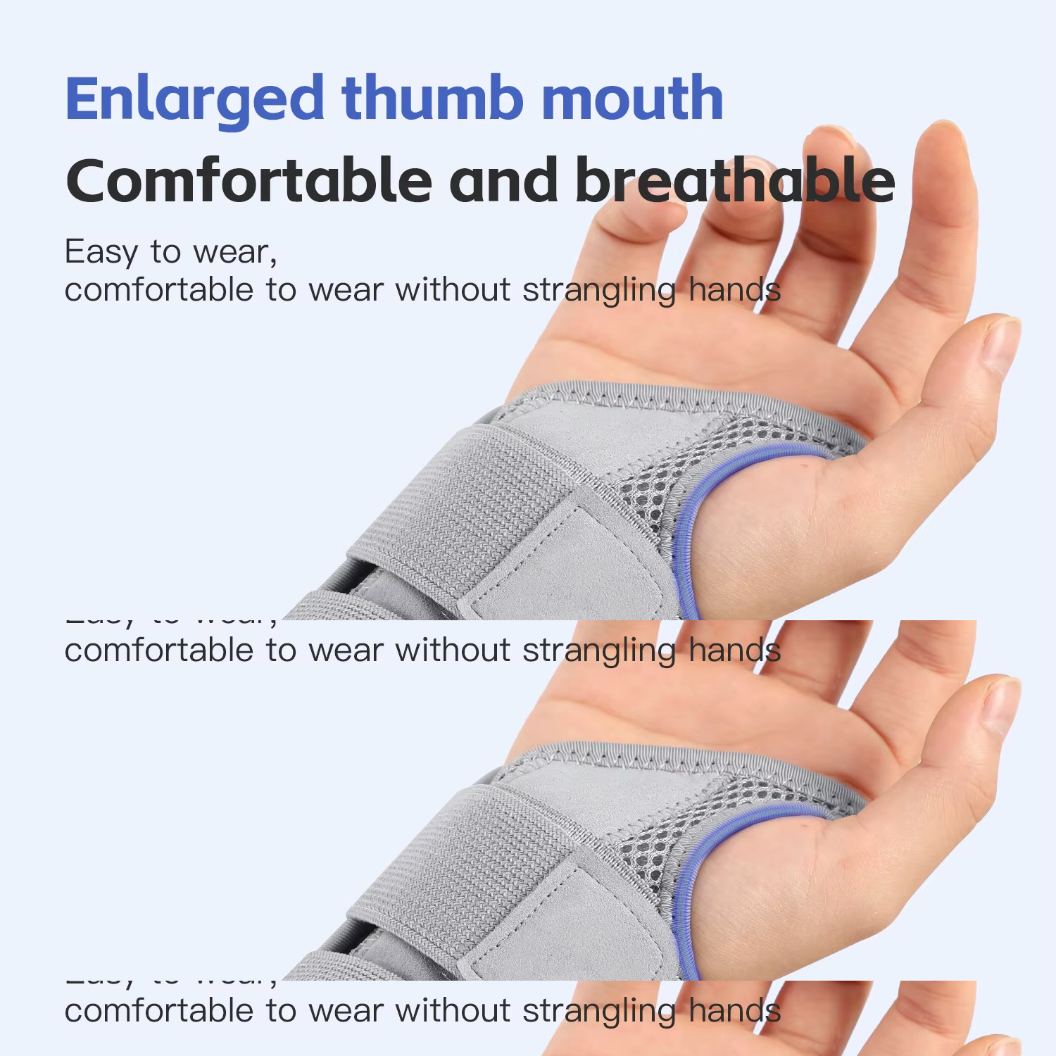 🖐️ Finger & Wrist Support Brace • Adjustable Dual Strap Thumb Strain Guard