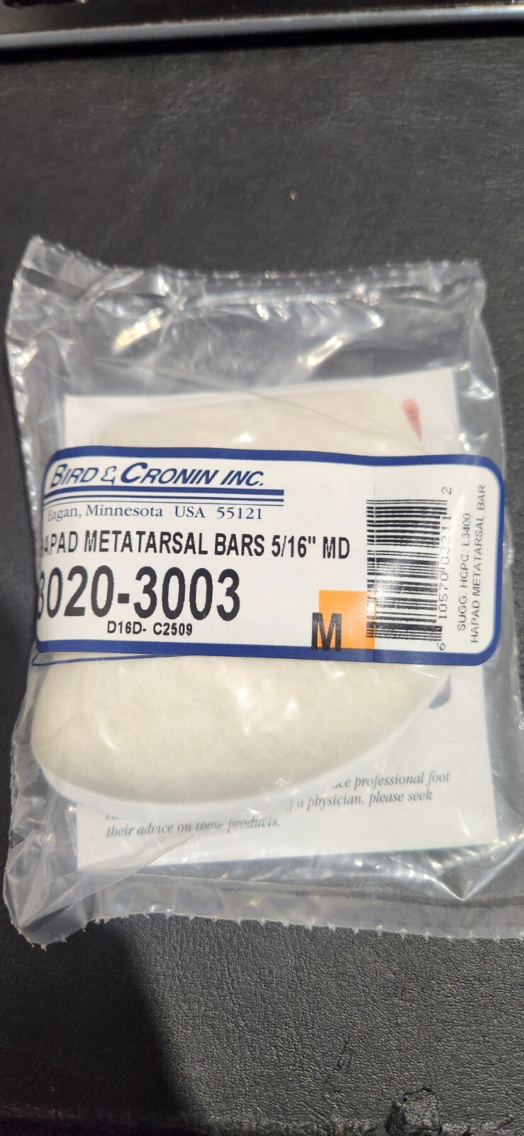 Hapad Metatarsal Bars 5/16″ SET Medium Natural White