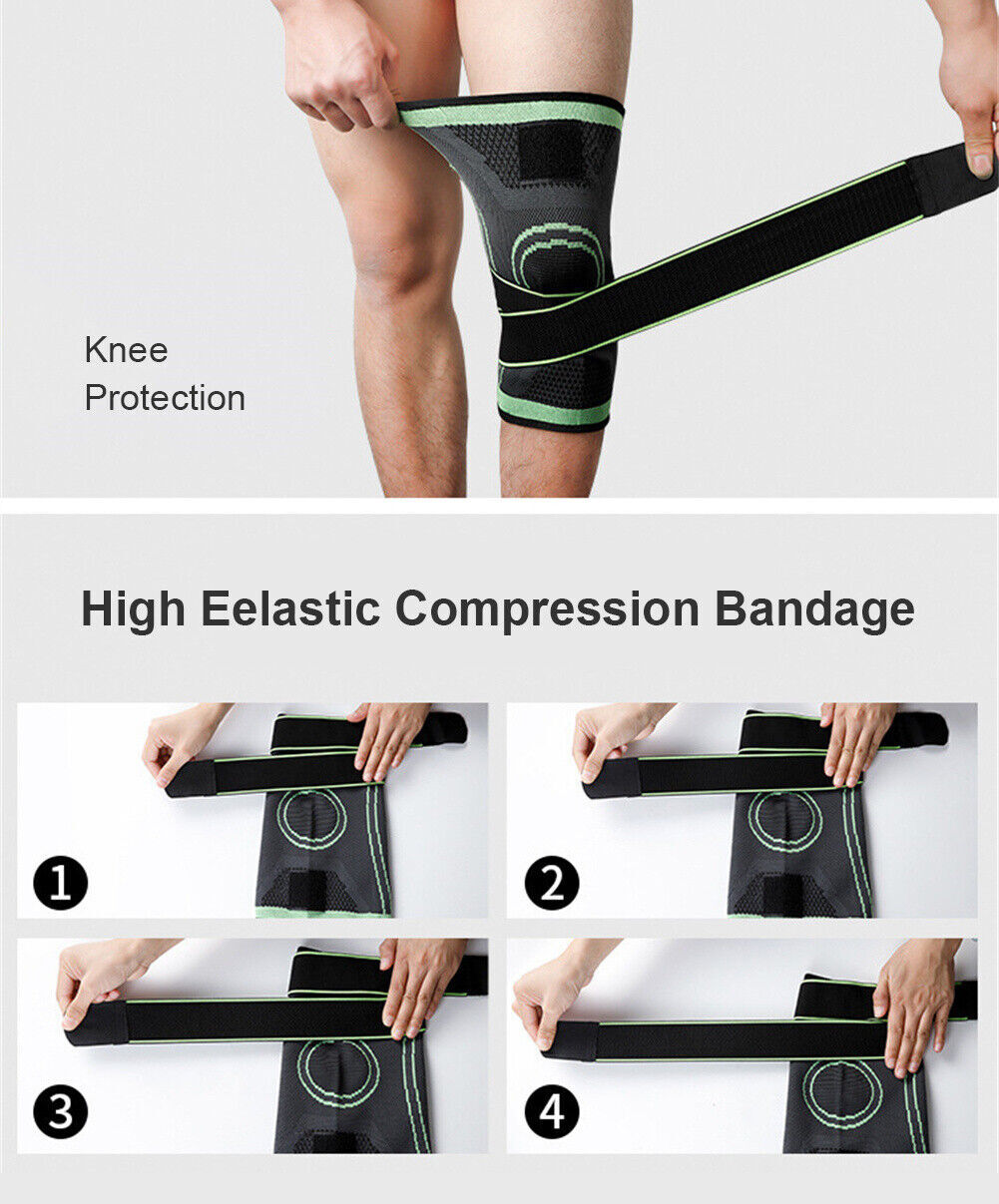 1x/2x Circa Knee Savers Sleeve Compression Tendon Brace Arthritis Pain Relief US