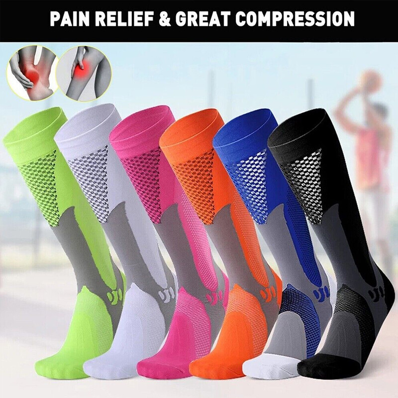 Compression Socks Stockings 15-20 mmHg Medical Knee High Mens and Women’s S-2XL