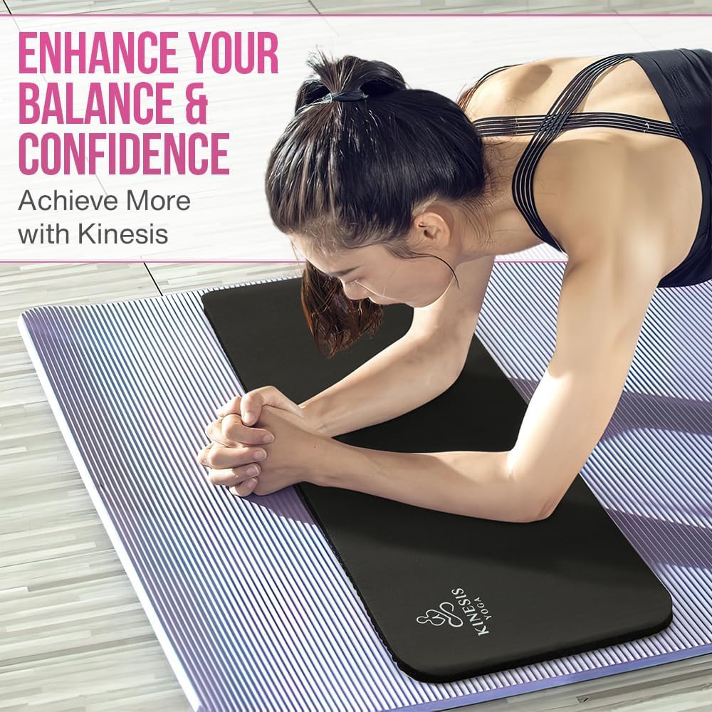 Extra Thick Knee Pad Cushion 1 Inch for Pain-Free Yoga – Mesh Bag Included