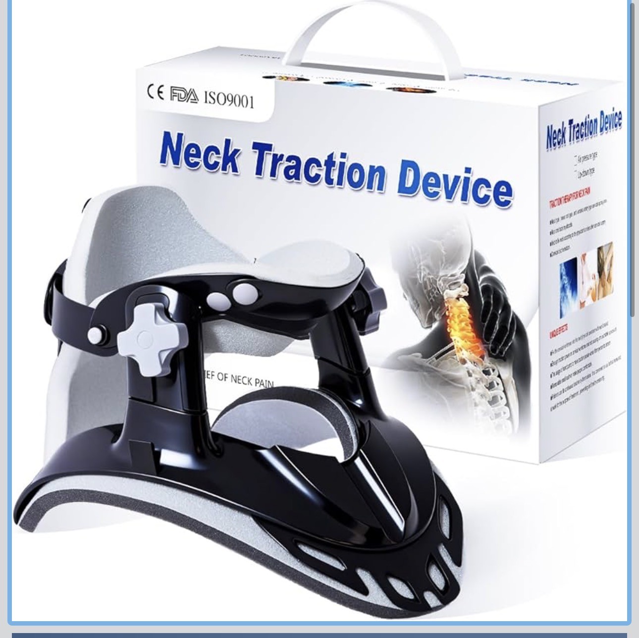 Adjustable Neck Traction Device for Pain Relief & Spine Alignment