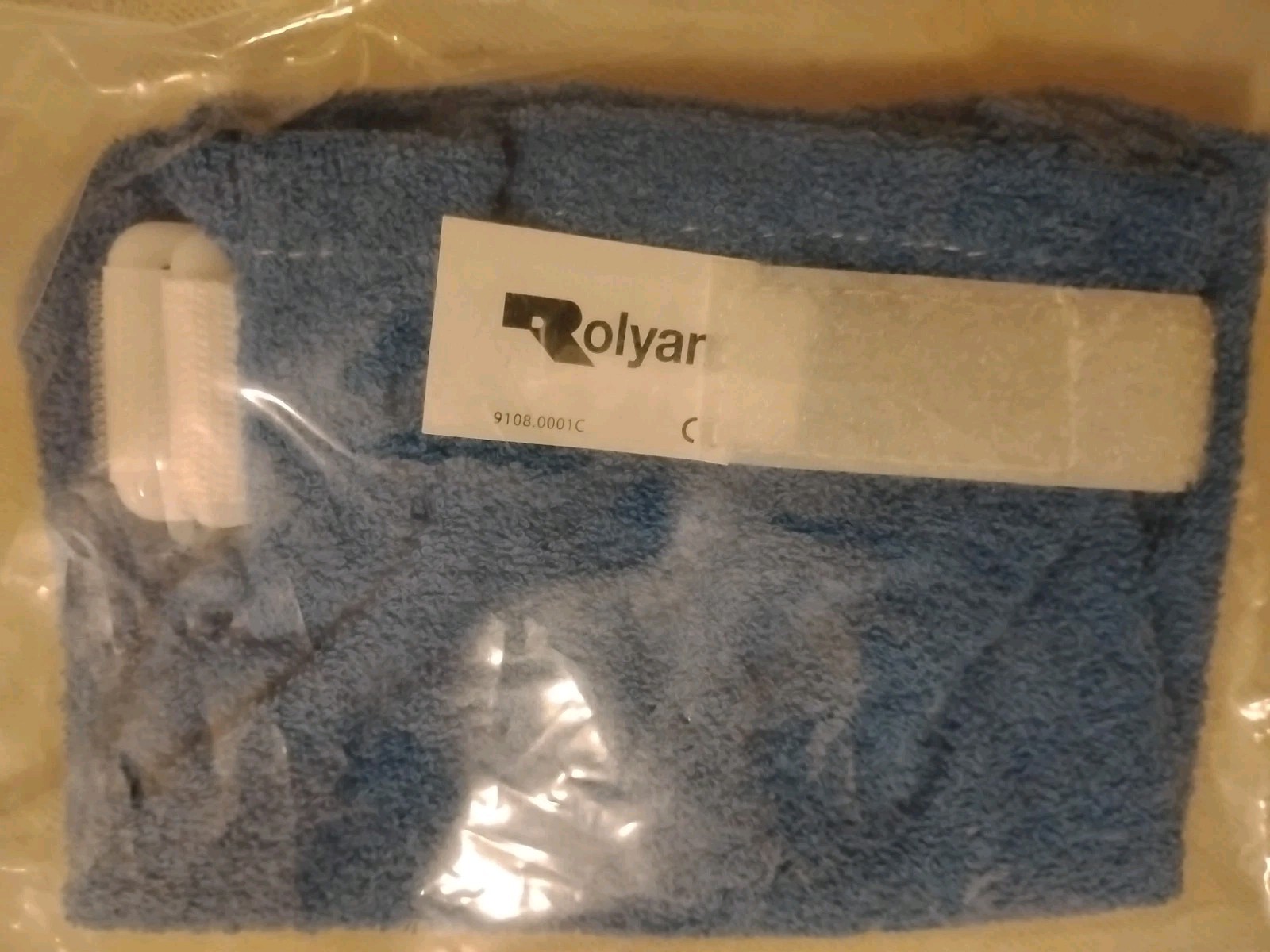 Rolyan Terry Cloth Wash Mitt Blue Large Body Washing Splint Bathing – A8043 /…