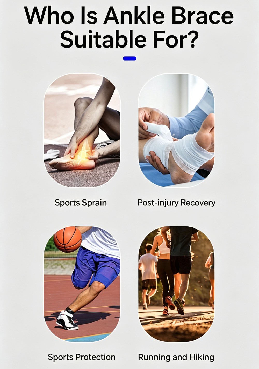 Running Compression Sleeve Ankle Support Brace Socks Stabilize The Ankle Joints