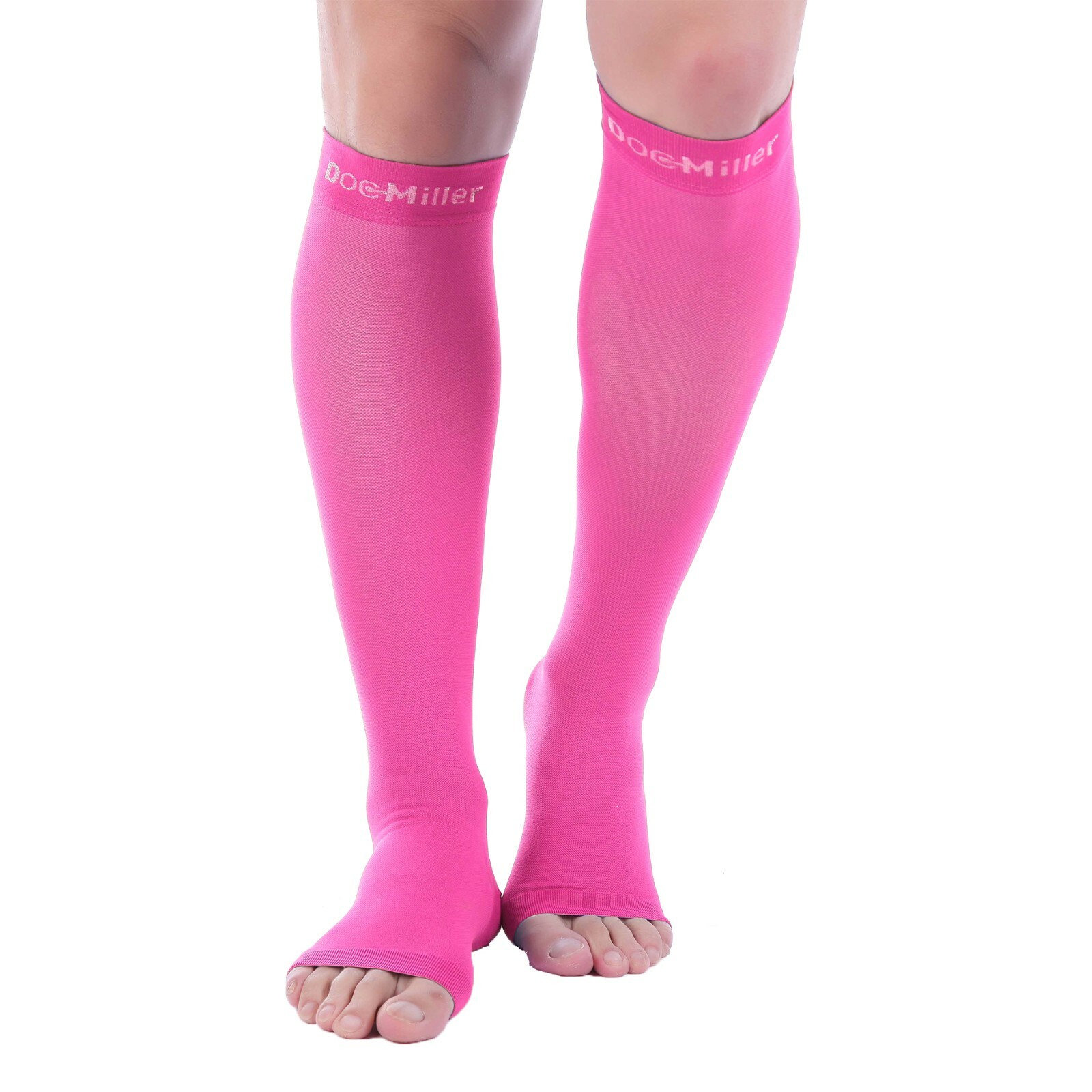 Doc Miller Compression Stockings Open Toe 1520mmHg Sleeves For Varicose Pain