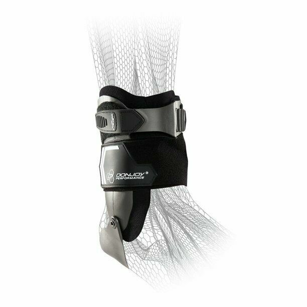 DONJOY PERFORMANCE BIONIC STIRRUP ANKLE BRACE SIZE M LEFT, BLACK *DISTRESSED PKG