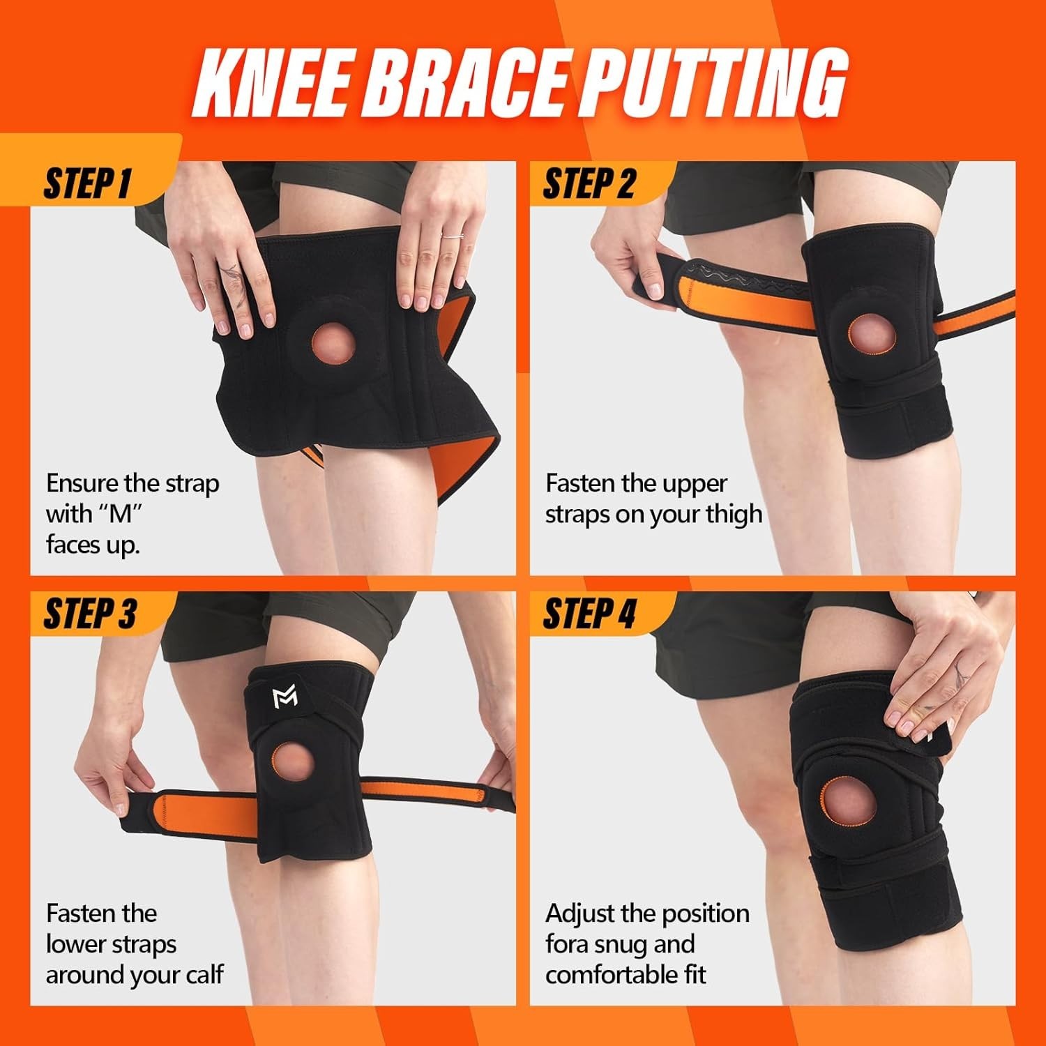 Knee Brace for Men & Wome ACL, MCL, Meniscus Tear & Arthritis Pain – Stabilizing