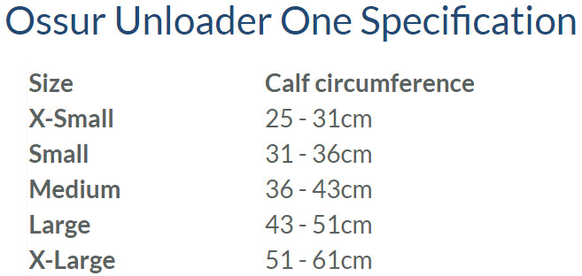 OSSUR Unloader U1 SMARTDOSING – Left & Right Medial – ALL SIZES