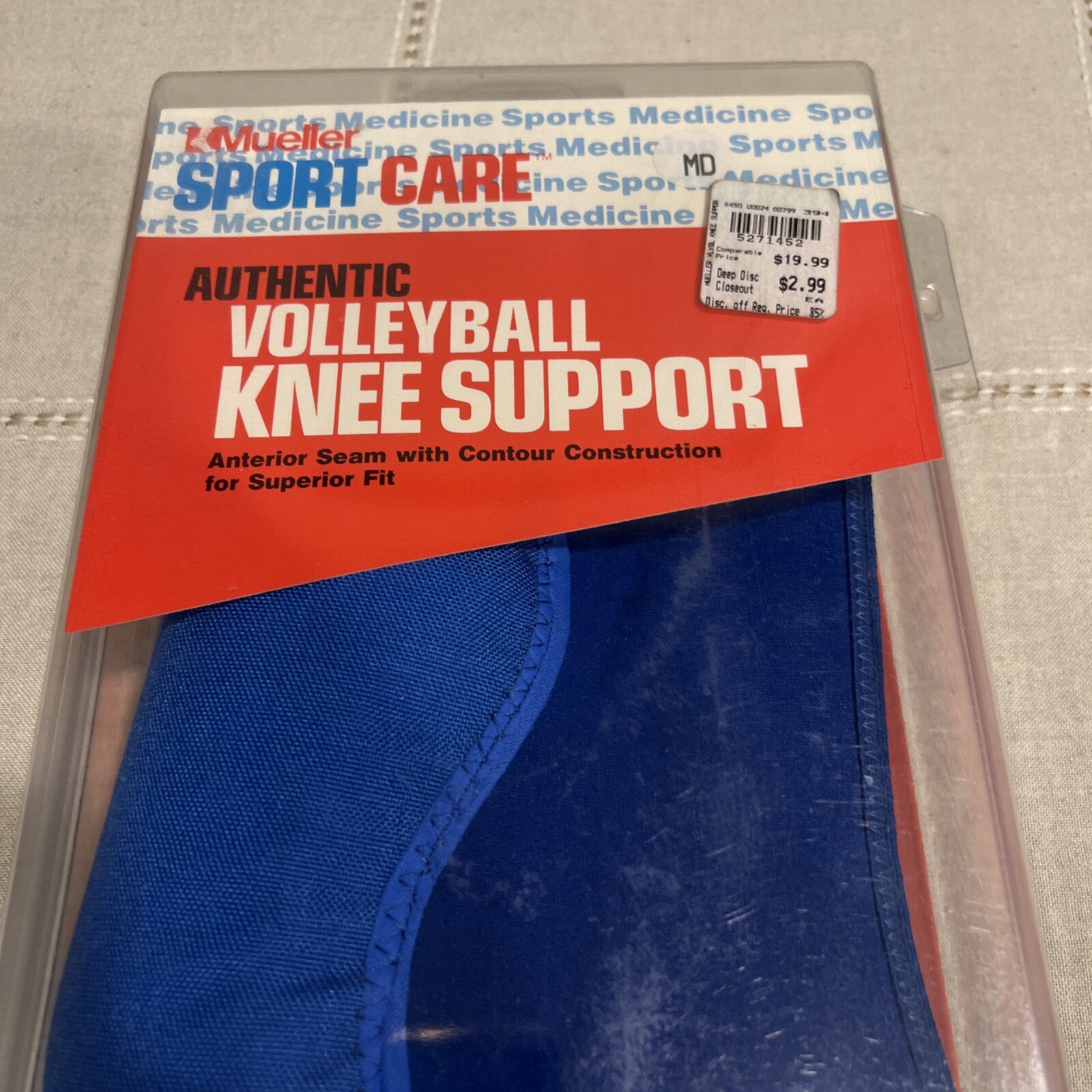 Vintage Mueller Sport Care Volleyball Knee Support Brace New In Package Sz Med