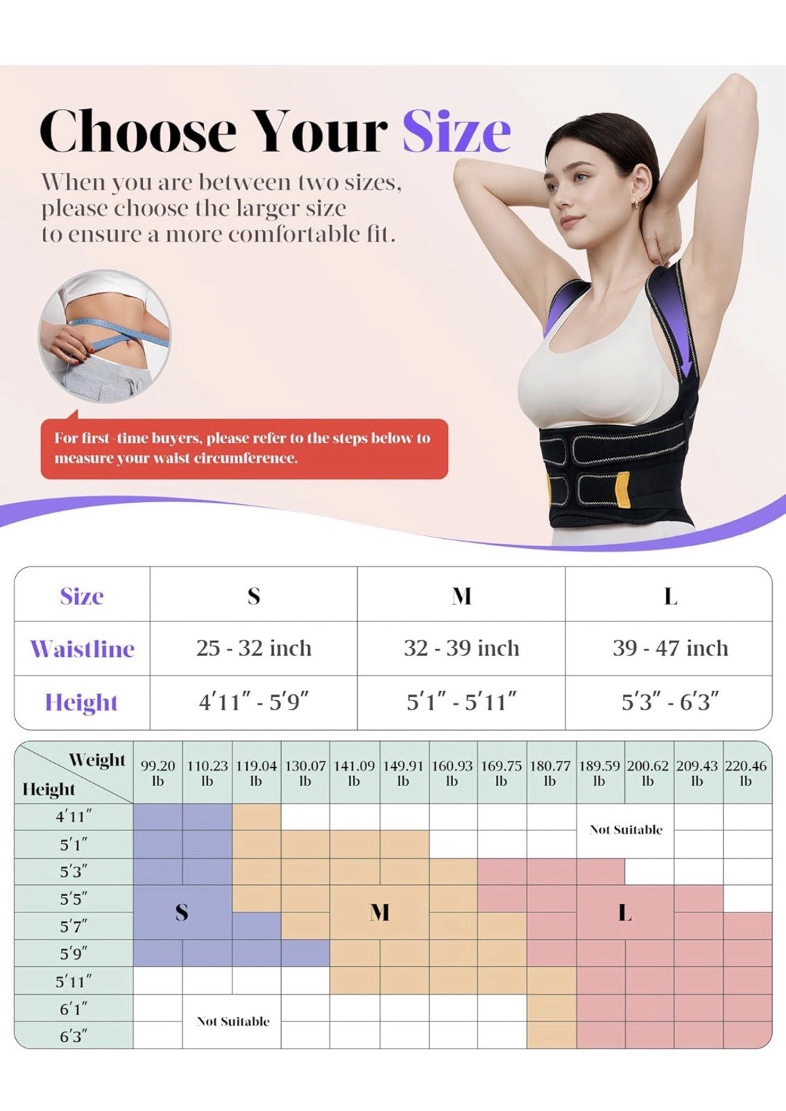 Adjustable Back Posture Corrector Brace, Ergonomic Support, Breathable Mesh