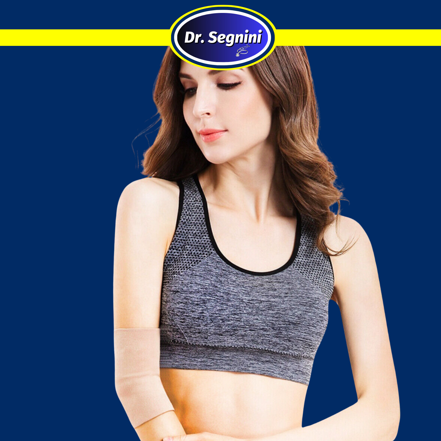 ELBOW BRACE COMPRESSION SUPPORT DOUBLE-LAYER 70% NYLON+30% SPANDEX ✅J9105 ⭐
