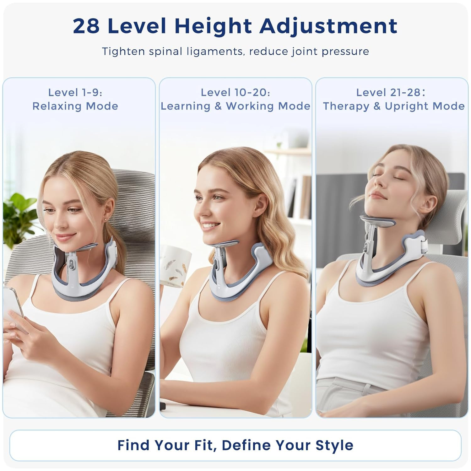 Neck Posture Corrector Adjustable Cervical Support Brace