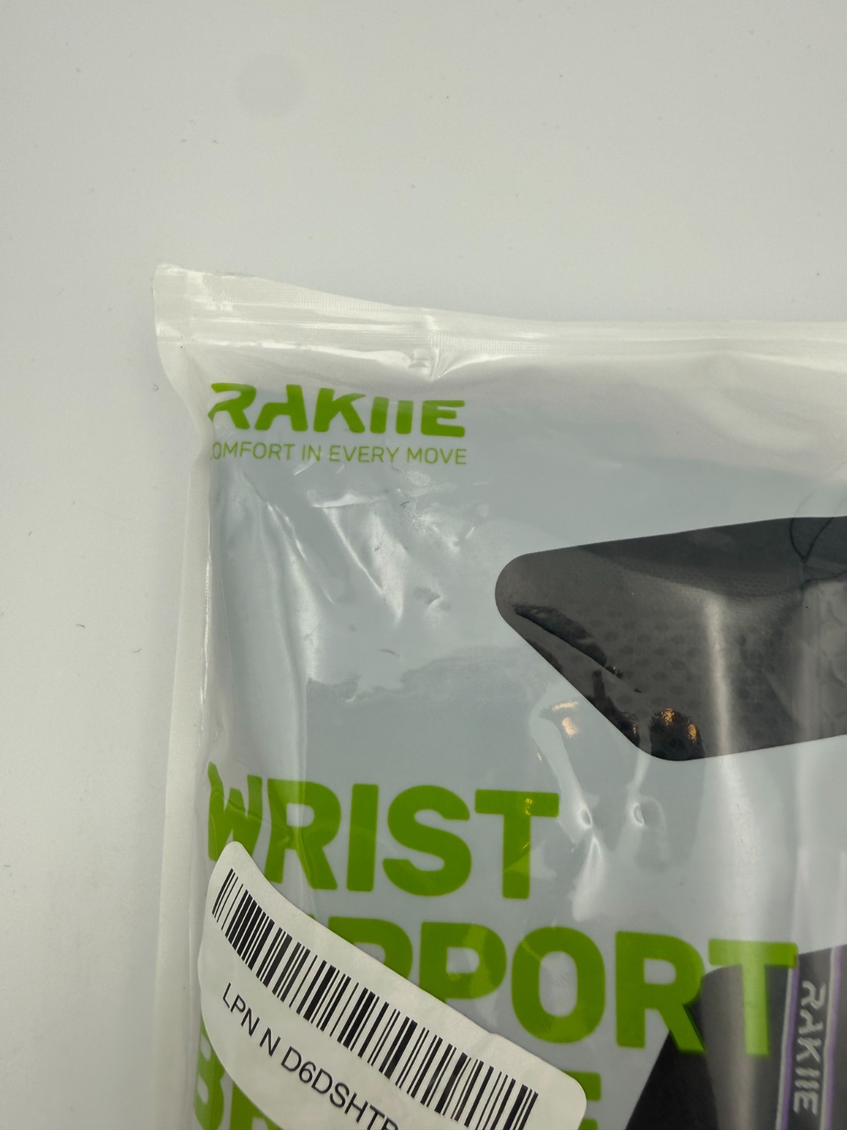 Rakiie Wrist Support Brace Pair (Left & Right) Size L Black/Purple Model ESP012