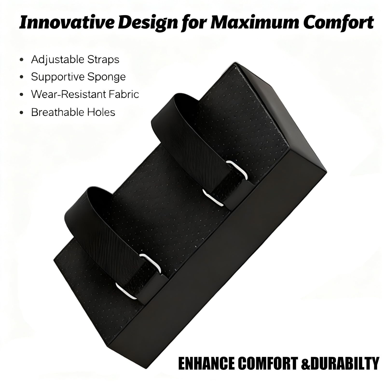 High-Density Foam Hack Squat Shoulder Pads 2-Pack, Adjustable Straps, Pressure R