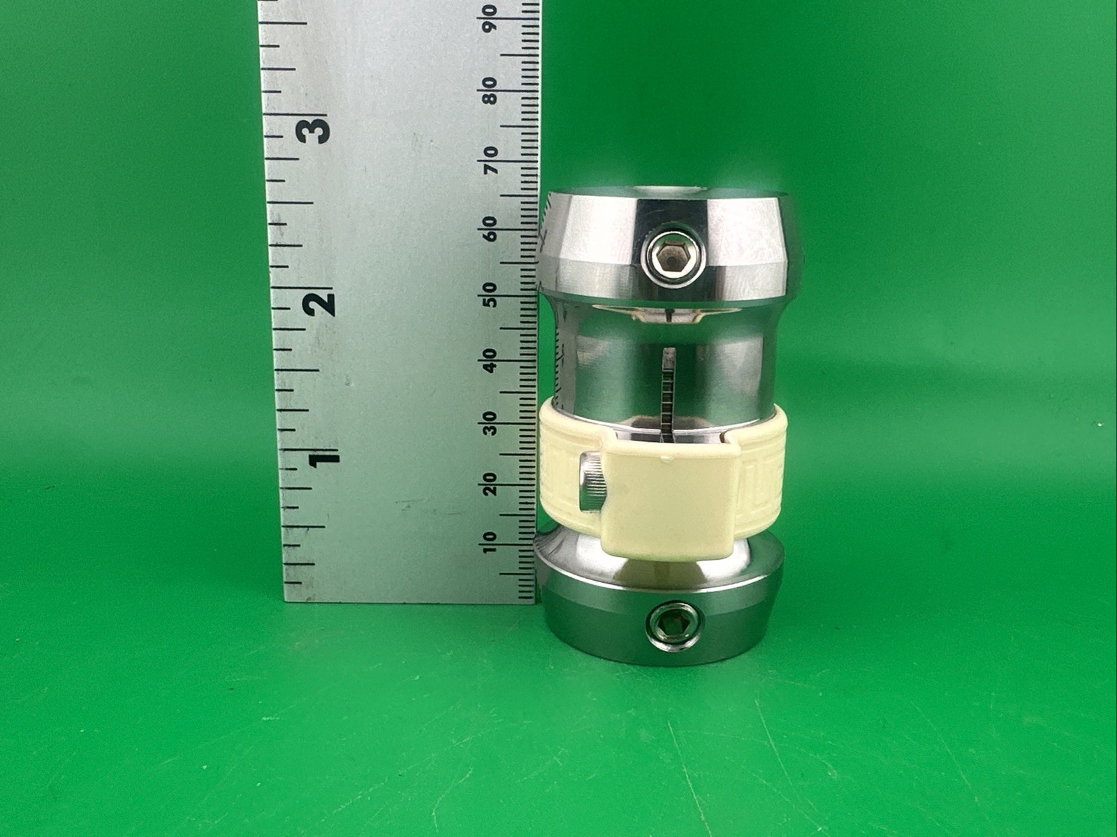 Adjustable Height Prosthetic Leg Component Part Adapter. Double Female Receiver