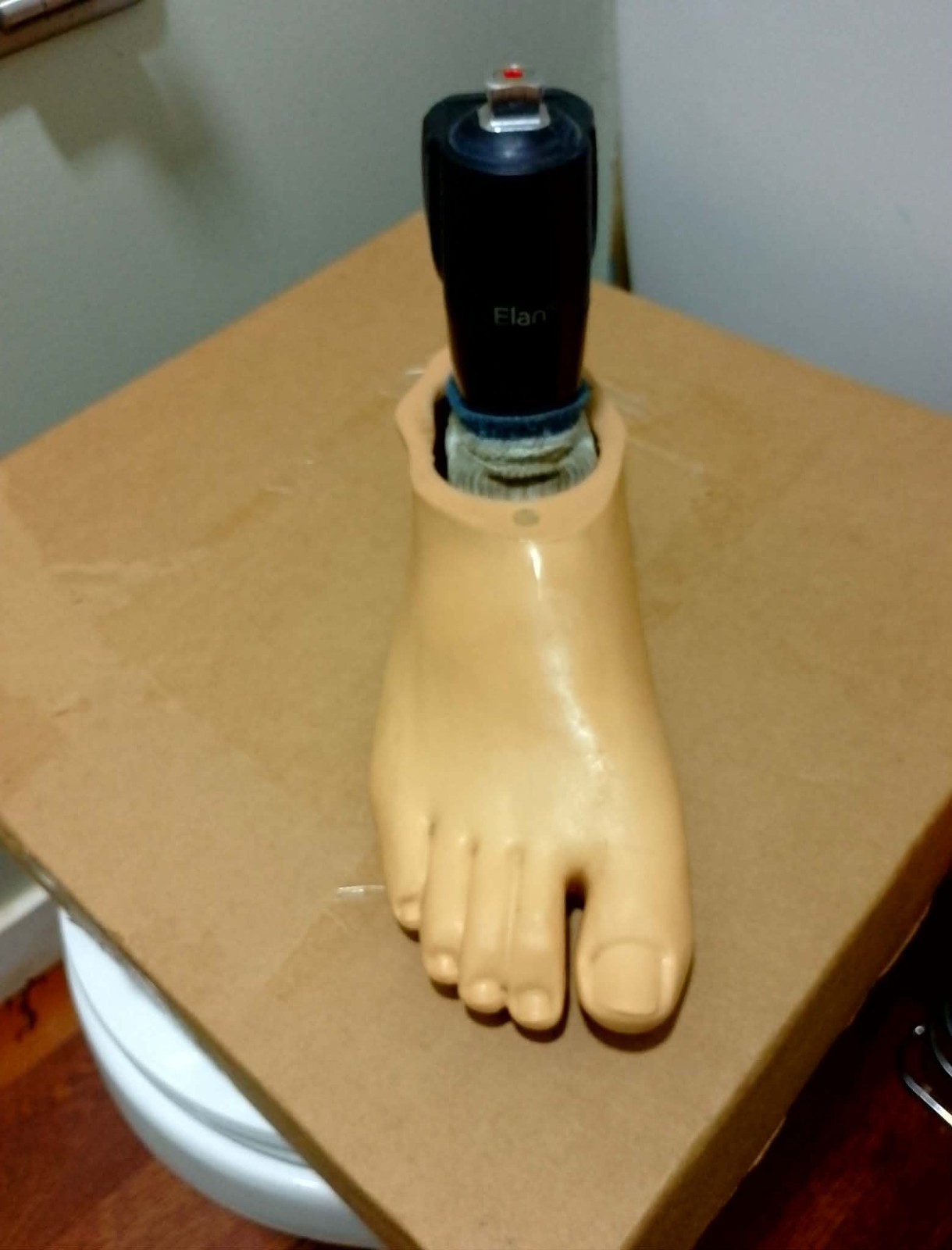 Elan Foot Orthosis R/L Beige/Black w/ Power Adapter Charger Model Elan