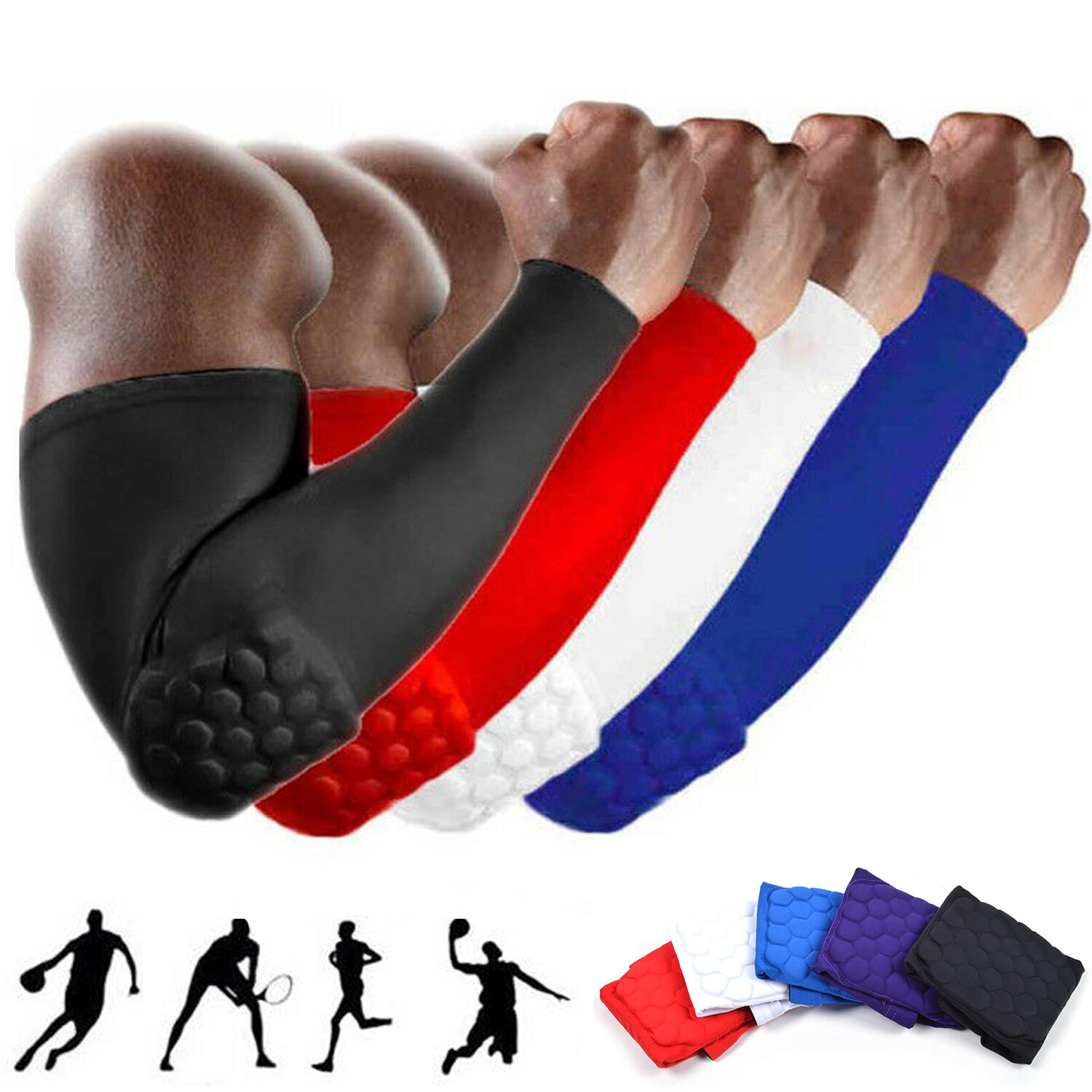 Elbow Brace Compression Support Sleeve Arthritis Tendonitis Padded Joint Pain US