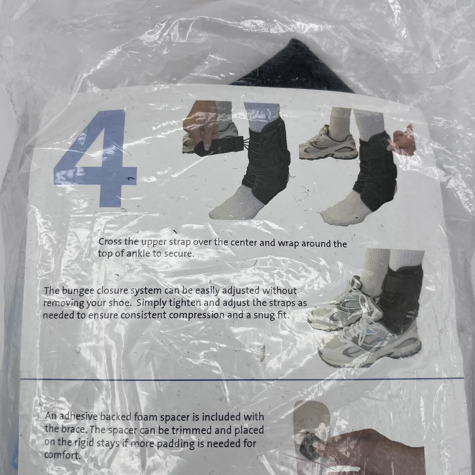 Darco Web Ankle Brace Large Bungee Hook and Loop Strap Closure for the Foot NEW!